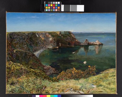 アンステイズコーブ、デボン、1854 作： John William Inchbold